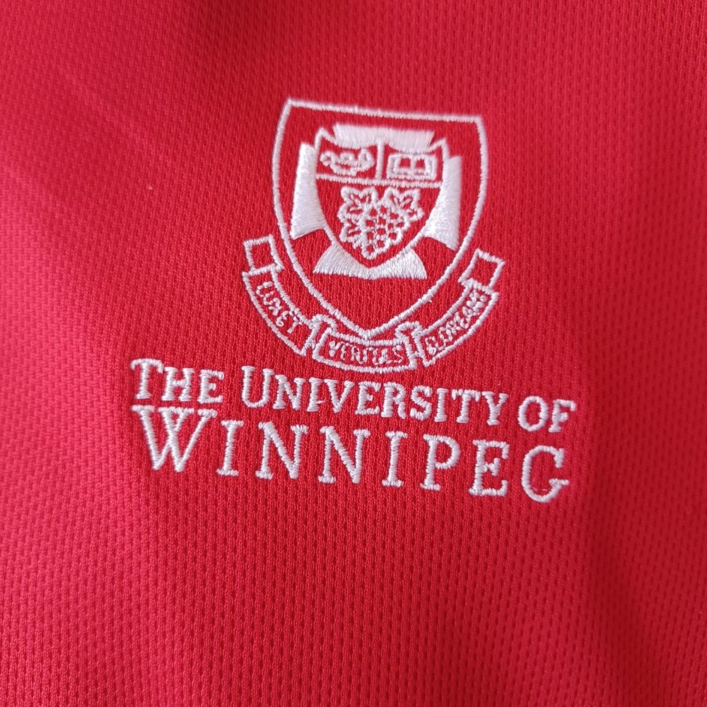 NEW University of Winnipeg Ice Pique Polo in Red by Cutter & Buck (3152)